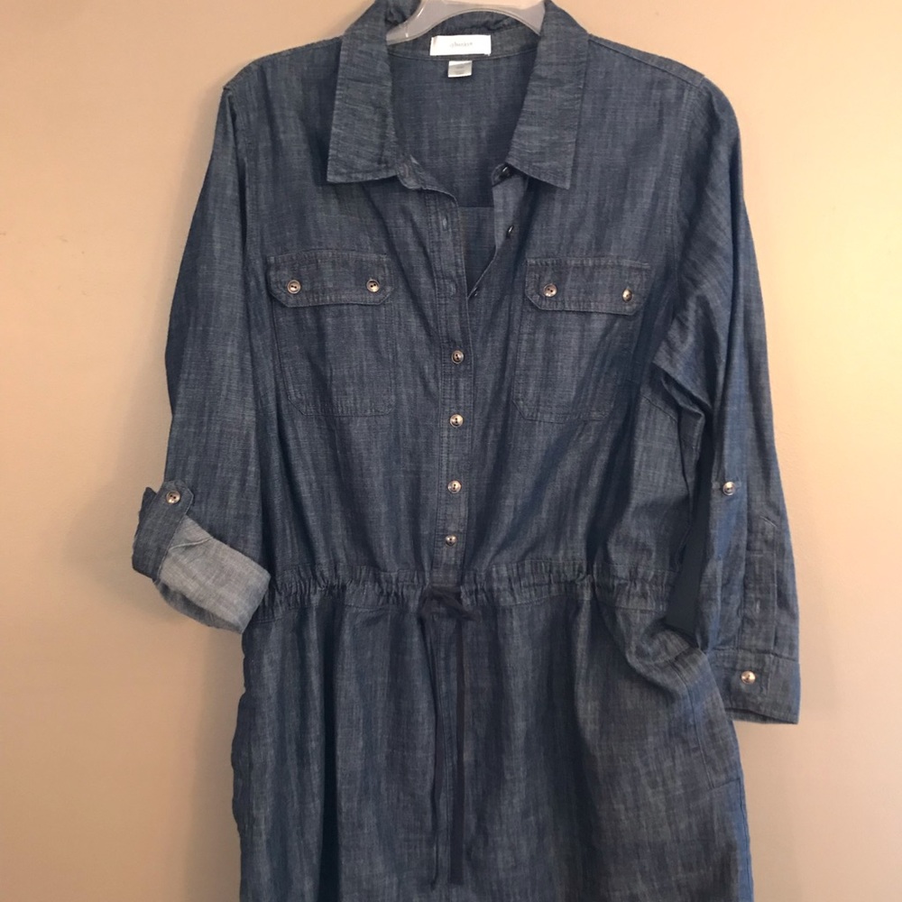 cj Banks Jean dress with pockets! 20W